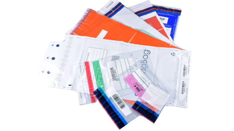 Multi-color custom secure bags for retail