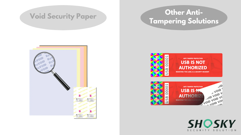 Comparing Void Security Paper to Other Anti-Tampering Solutions
