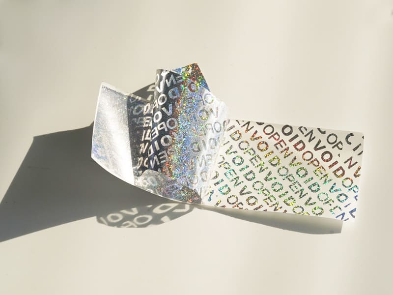 Dot Laser Hologram Partial VOID Material 1