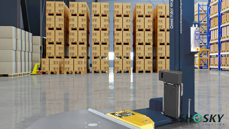 Controlled warehouse zone uses palletizing equipment to manage high-risk inventory