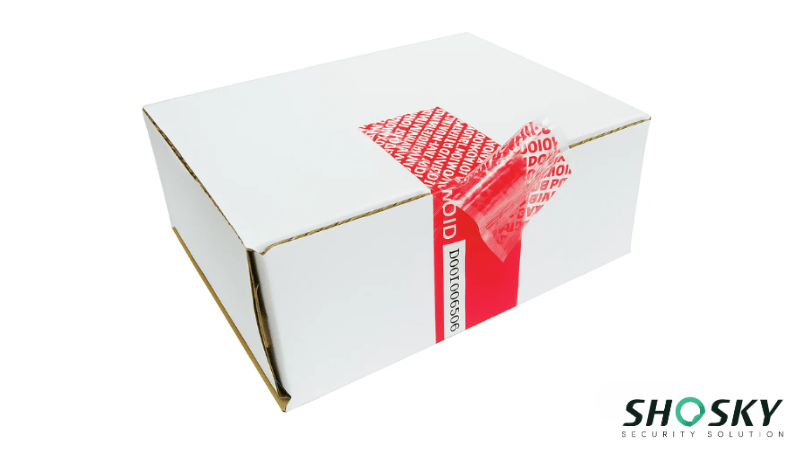 Logistics box compromised, seal indicates unauthorized access