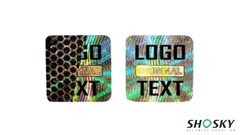 Holographic security labels for traceability
