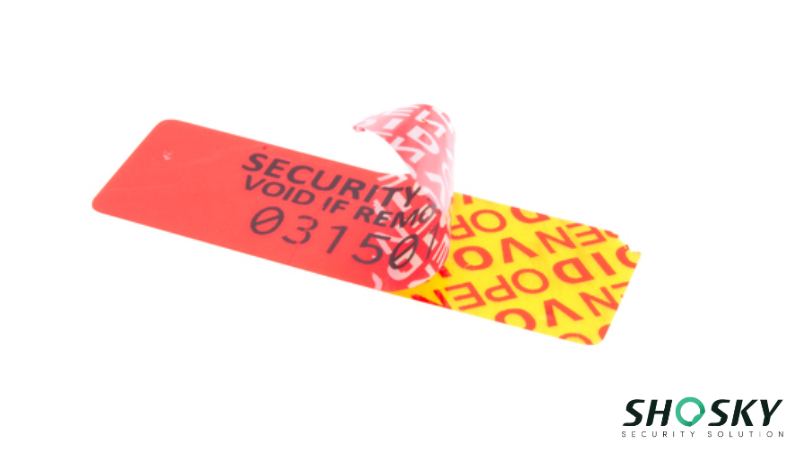 Color-changing sticker reacts to pressure, revealing irreversible red warning signal