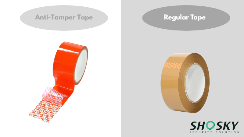 anti-tamper tape vs regular tape