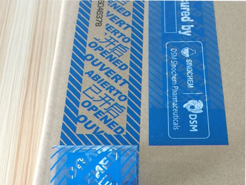 Blue Serial Total Transfer Security Tape--Low Residue 4