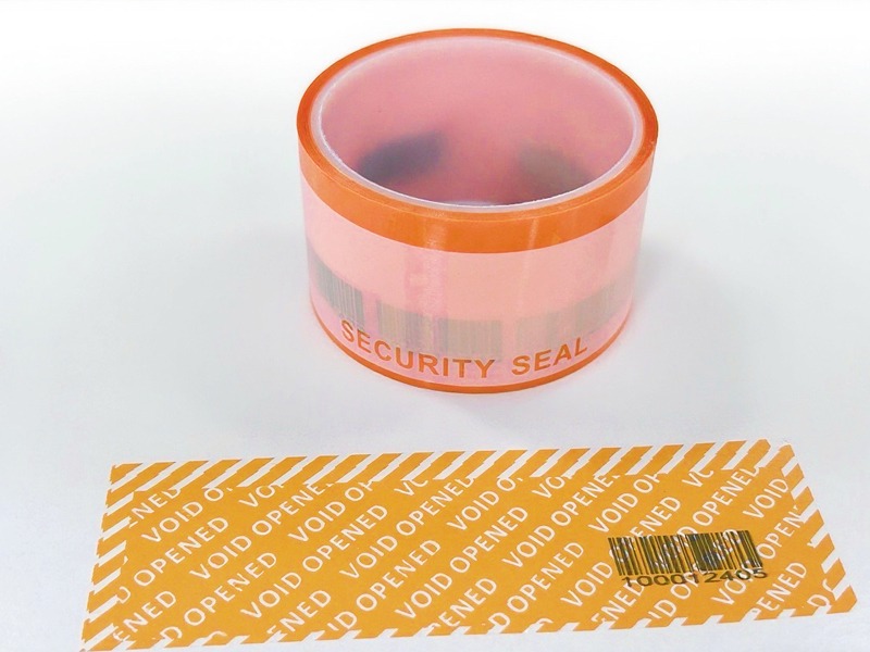Orange Serial Number Security Seal Tape 4