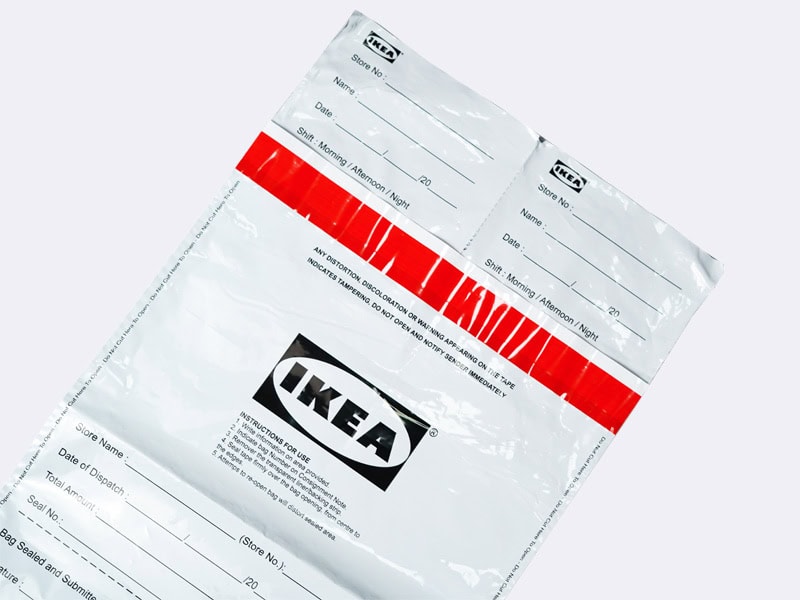 ControlTek SafeLOK Sicherheitsbeutel ControlTek SafeLOK 22,9 X 30,5 Cm – 100 Transparente Sicherheitsbeutel Mit Tasche – Manipulationssichere Pfandbeutel Für Bargeld & Wertsachen – Mit VOID-Verschluss, Thermochromer Tinte & Barcode