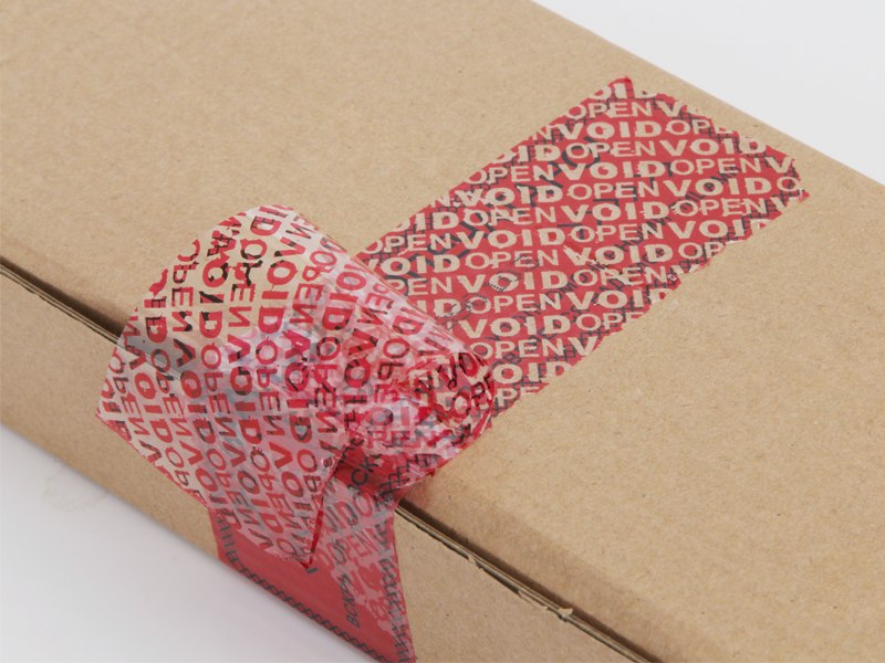 Red Tamper Evident Serial Tape With Perforation 3