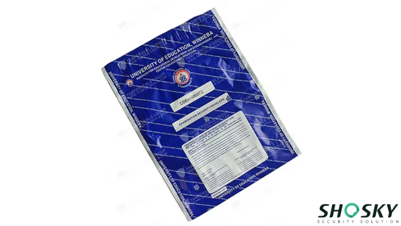 a university exam envelope