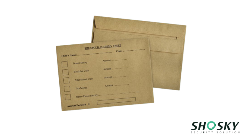 a paper university exam envelope