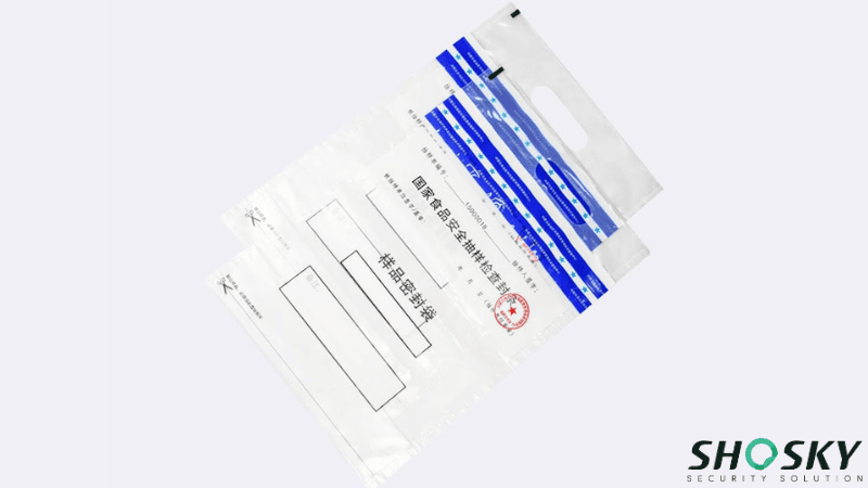 Blue Level 2 Tamper-Evident Inner Mongolia Food Inspection Bag reverse side 2