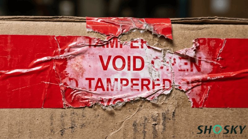 Audit for Thermal Color Changes on void tamper-evident tape